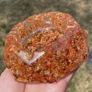 Hand Made Resin Tray or Ashtray